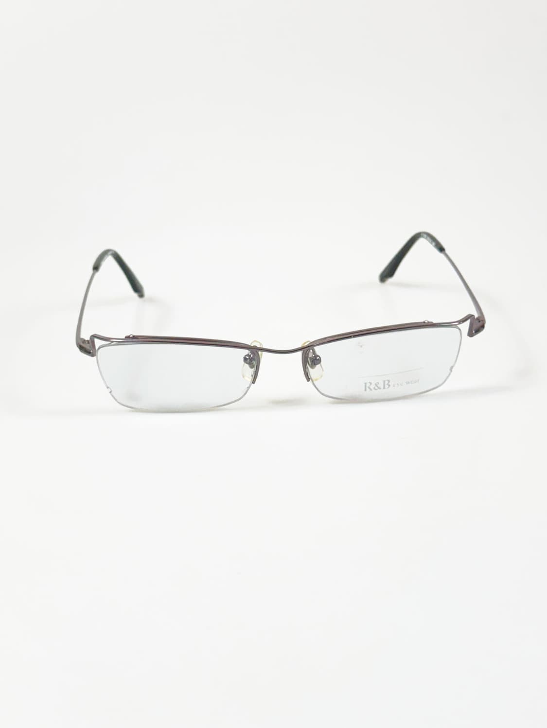 R&B EYEWEAR 반무테 스퀘어 메탈 빈티지 안경 상품이미지2