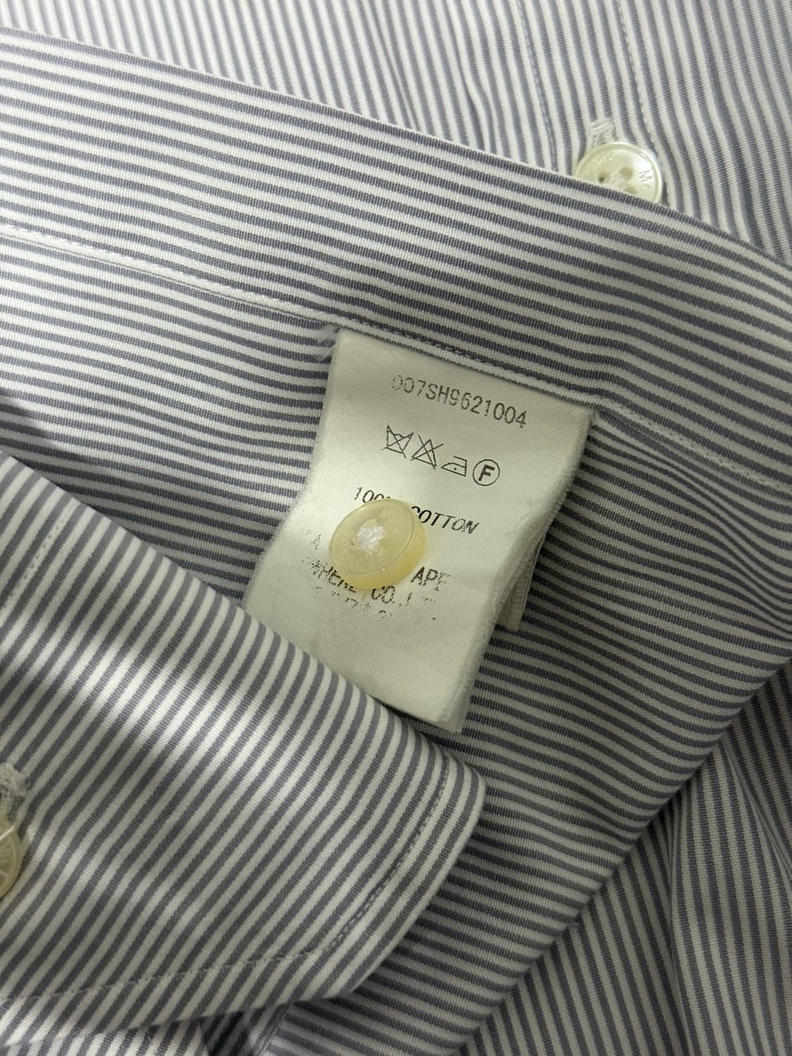 BAPE 미스터 베이프 스트라이프 클래식 셔츠 상품이미지4