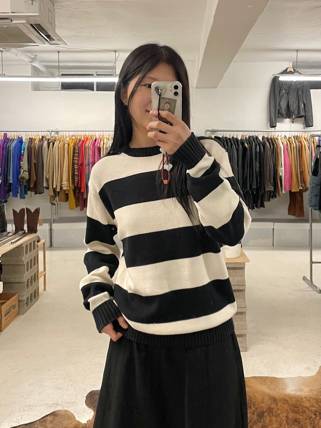 BEAMS stripe knit 빔즈 보더 스트라이프 니트 상품이미지7