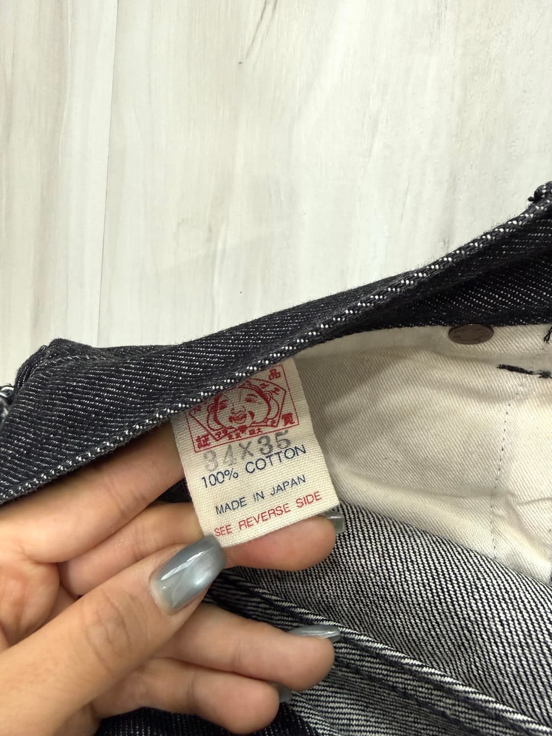 Evisu black denim pants 상품이미지7