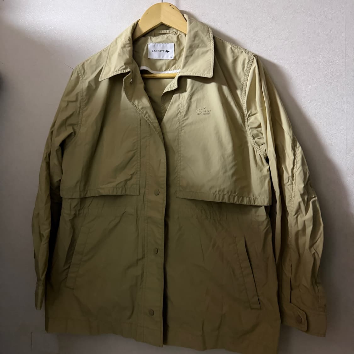 라코스테 여성 로고 트렌치형 점퍼 36 (여성 66정도) 상품이미지8