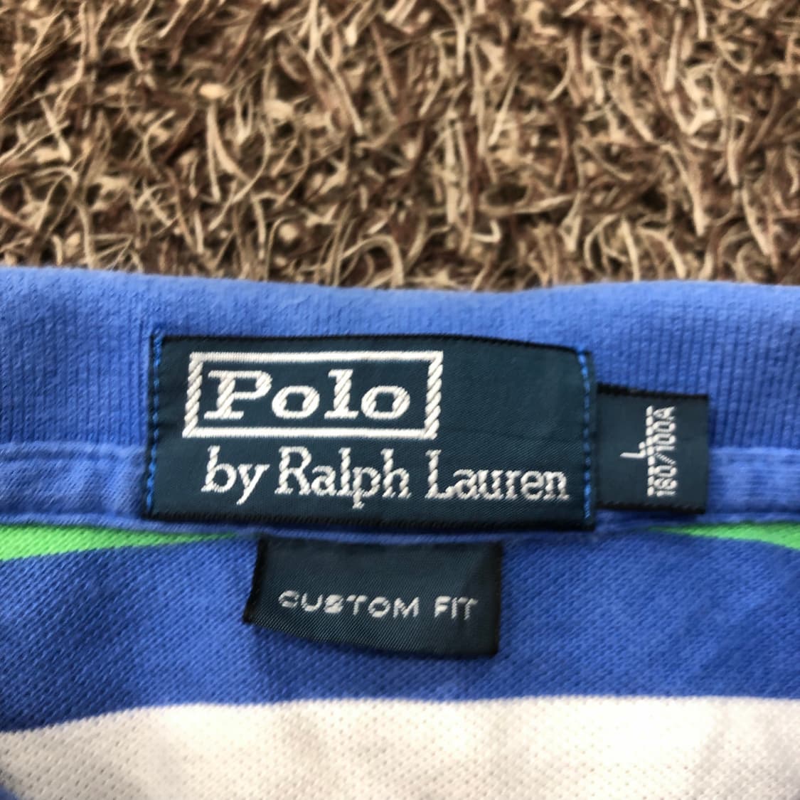 L 폴로 랄프로렌 멀티컬러 스트라이프 PK 반팔 카라 티셔츠 상품이미지3