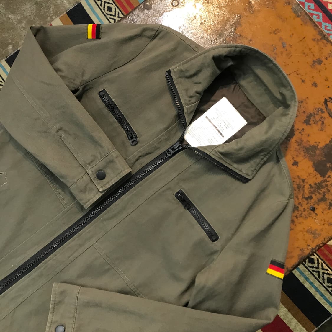 네이키드 펀치 카키색 독일군 집업 야상 자켓 남성 102 여성 프리사이즈 상품이미지2