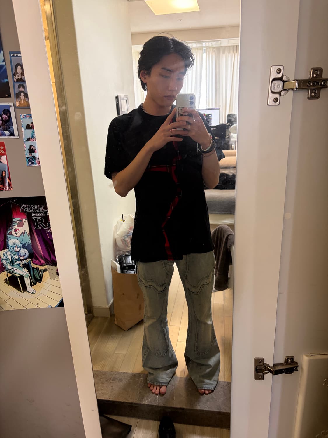 Comme des garcons shirt ‘red tartan’ tee 상품이미지3