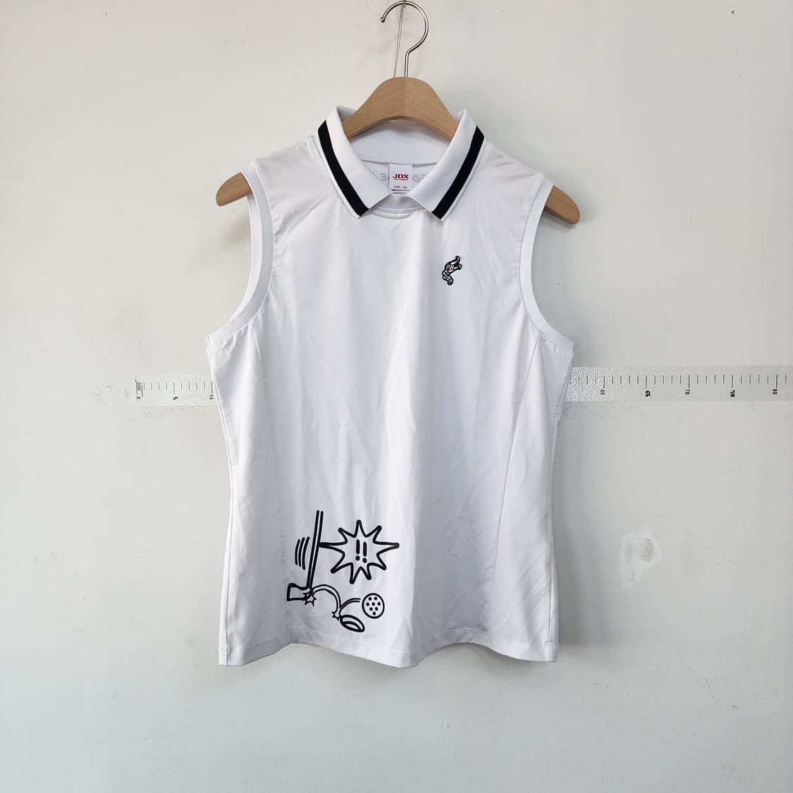 JDX 민소매 티셔츠 화이트 상품이미지1