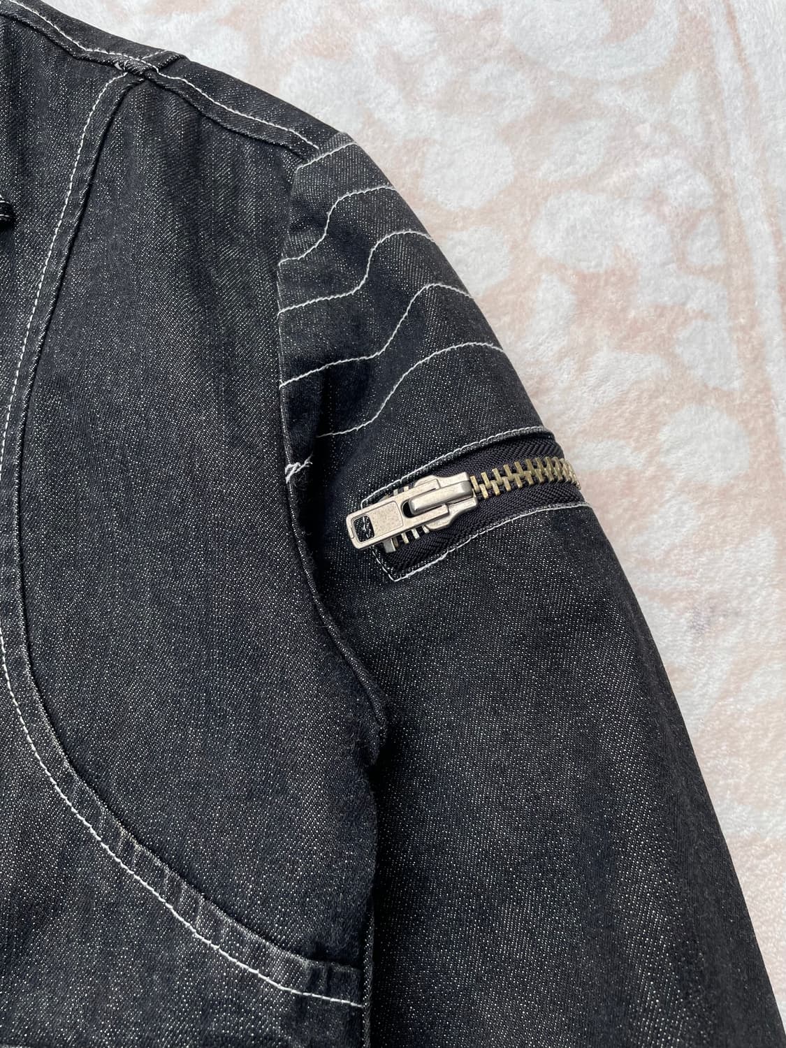 블랙 모토사이클 데님 자켓 상품이미지6