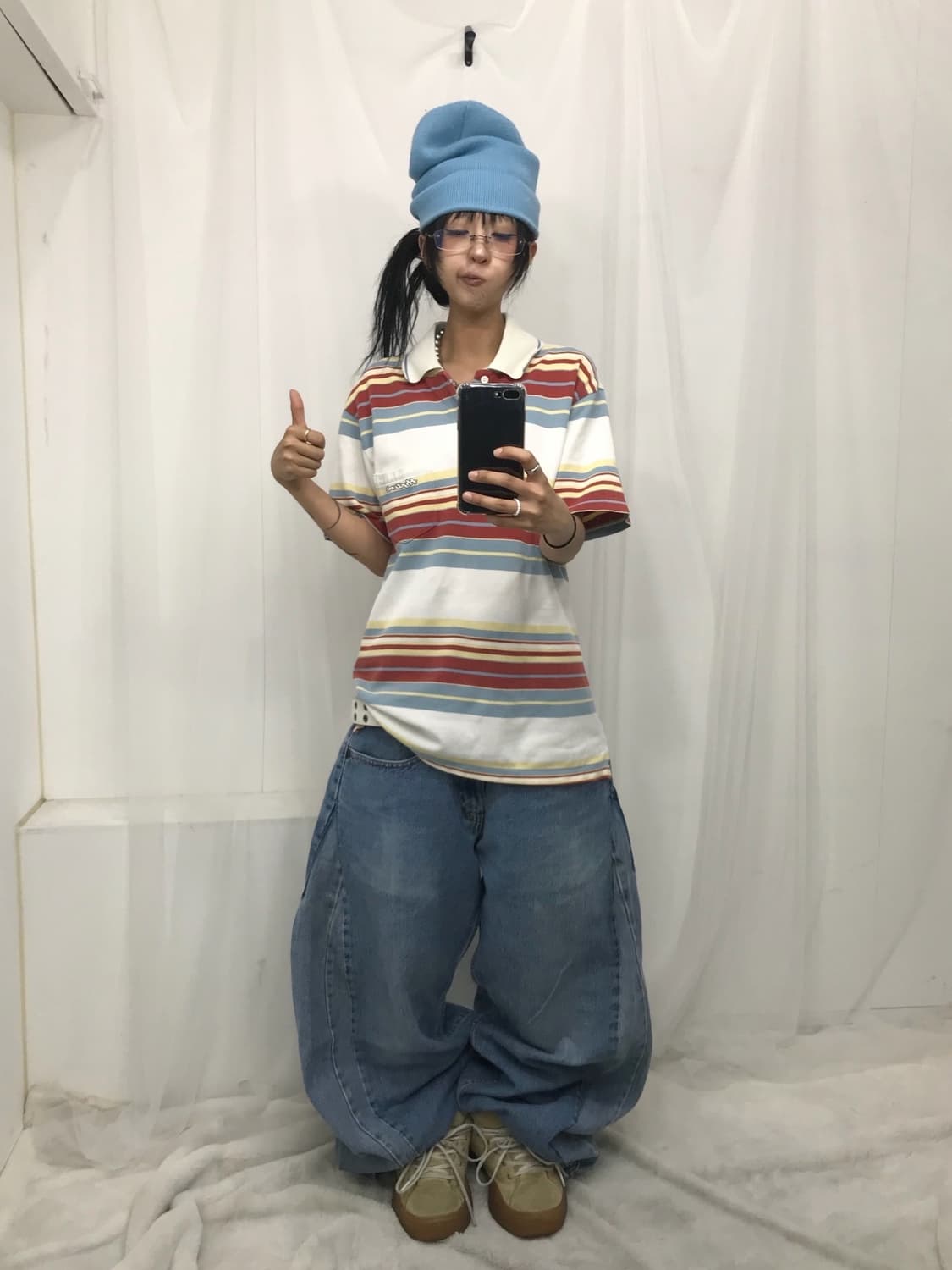 < Hysteric Glamour Stripe PK T-shirt > 상품이미지2