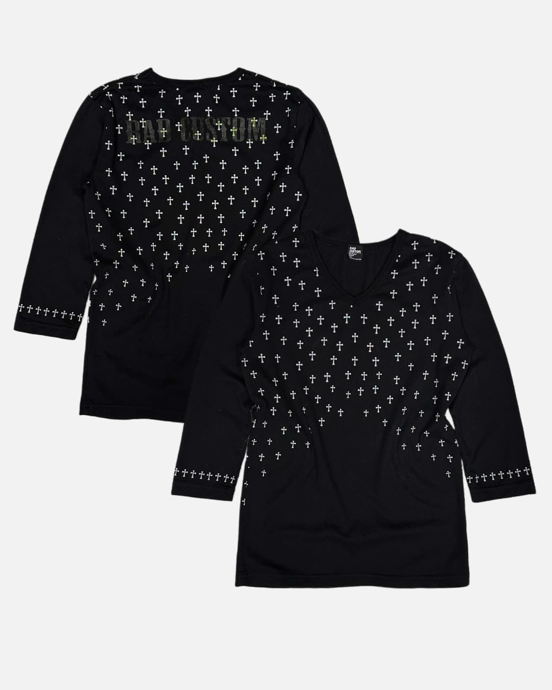 RAD CUSTOM cross pattern back logo t 상품이미지1