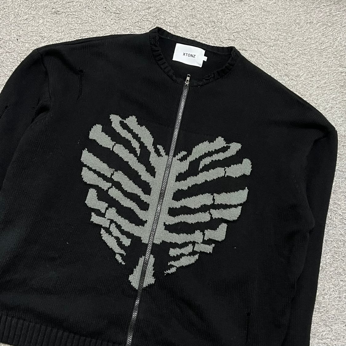 [100-105] Xtonz 니트집업 상품이미지1