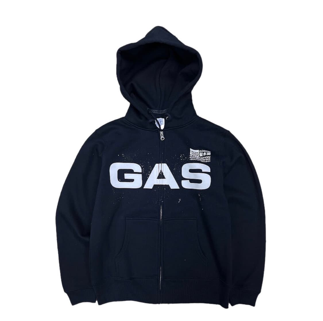 (L)GA$ Logo Zip-Up Hoodie-Navy 상품이미지1