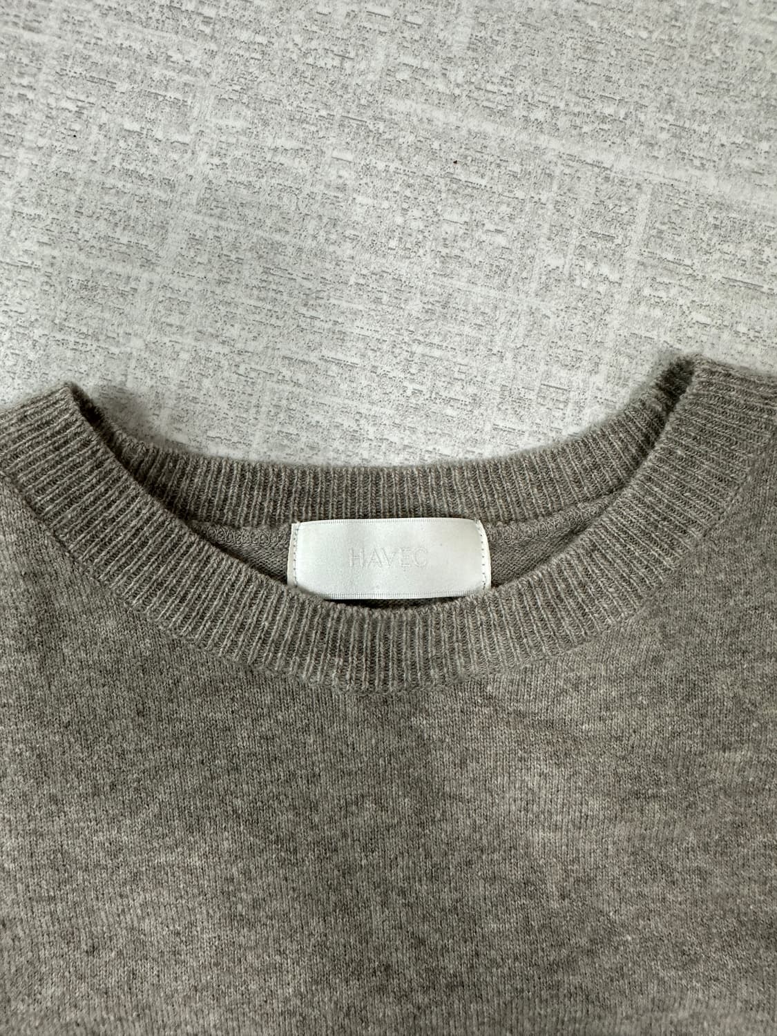 havec 울캐시미어 숏니트 상품이미지4