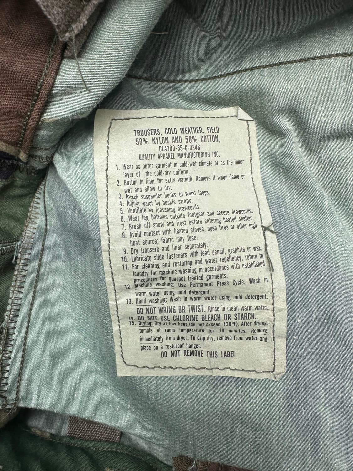 빈티지 80s m65 우드랜드 필드팬츠 상품이미지6