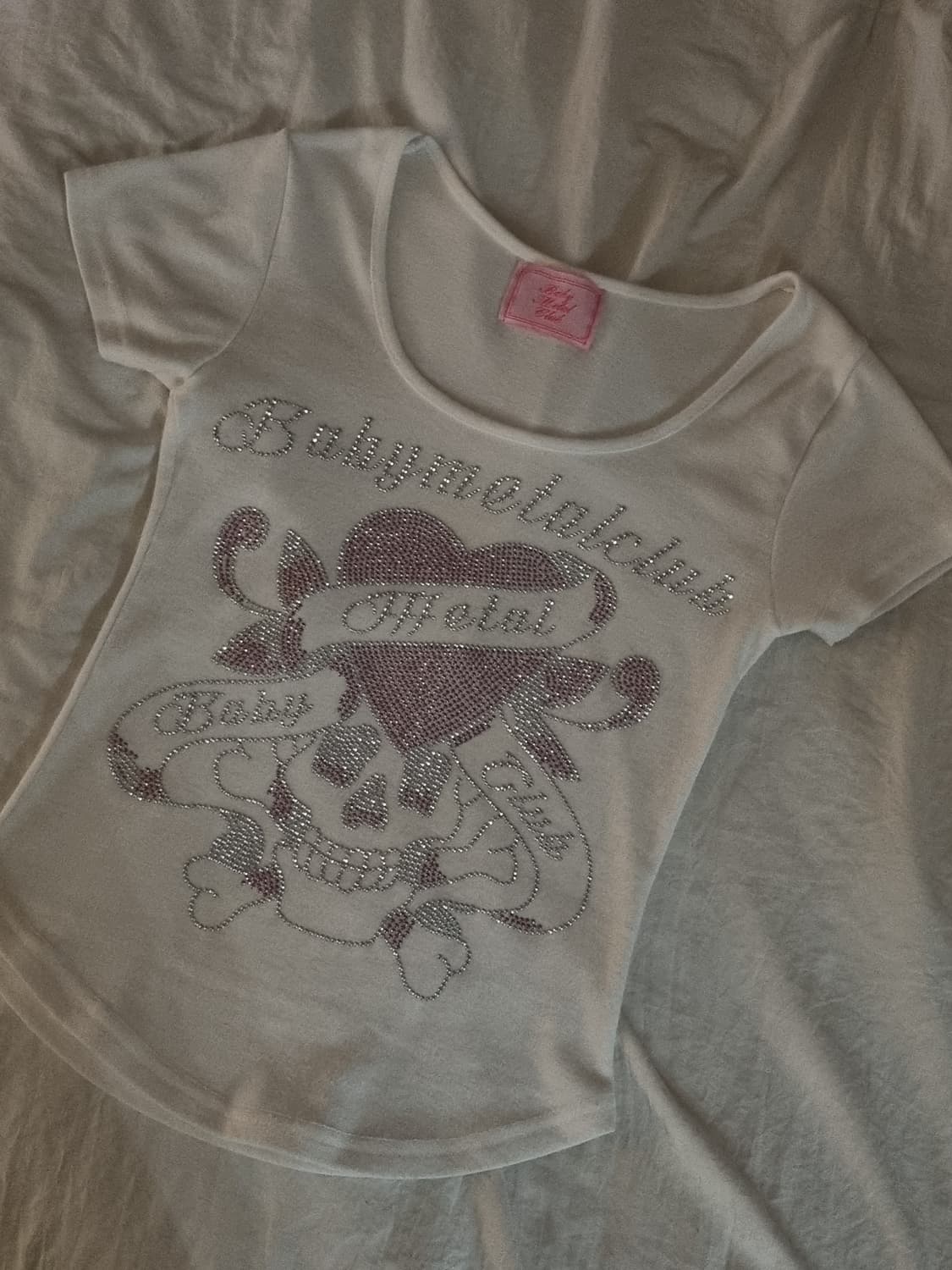 베메클 스컬티 skull t 화이트 베이비메탈클럽 BMC 상품이미지3