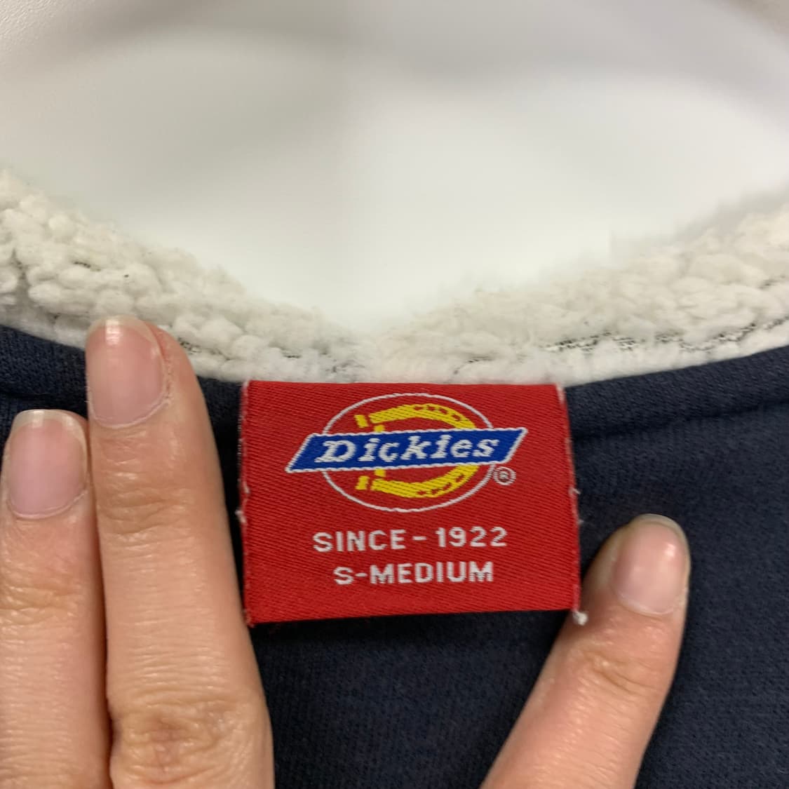 디키즈 y2k 와투케 네이비 양털 후드집업 상품이미지8