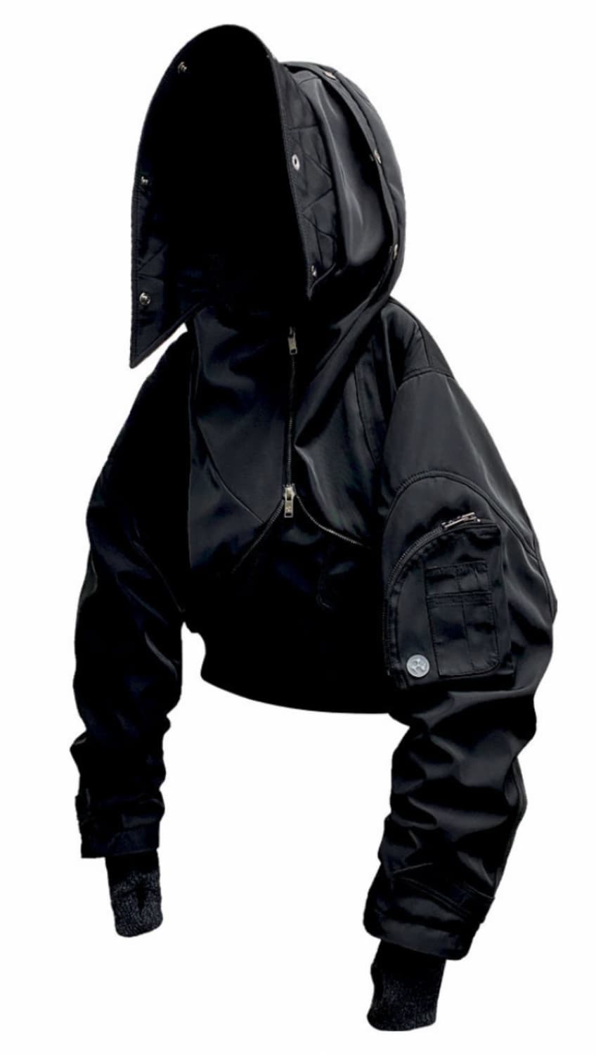 (구해요) 디퍼런트이즈 디퍼런티스 Crop bomber jacket 상품이미지1