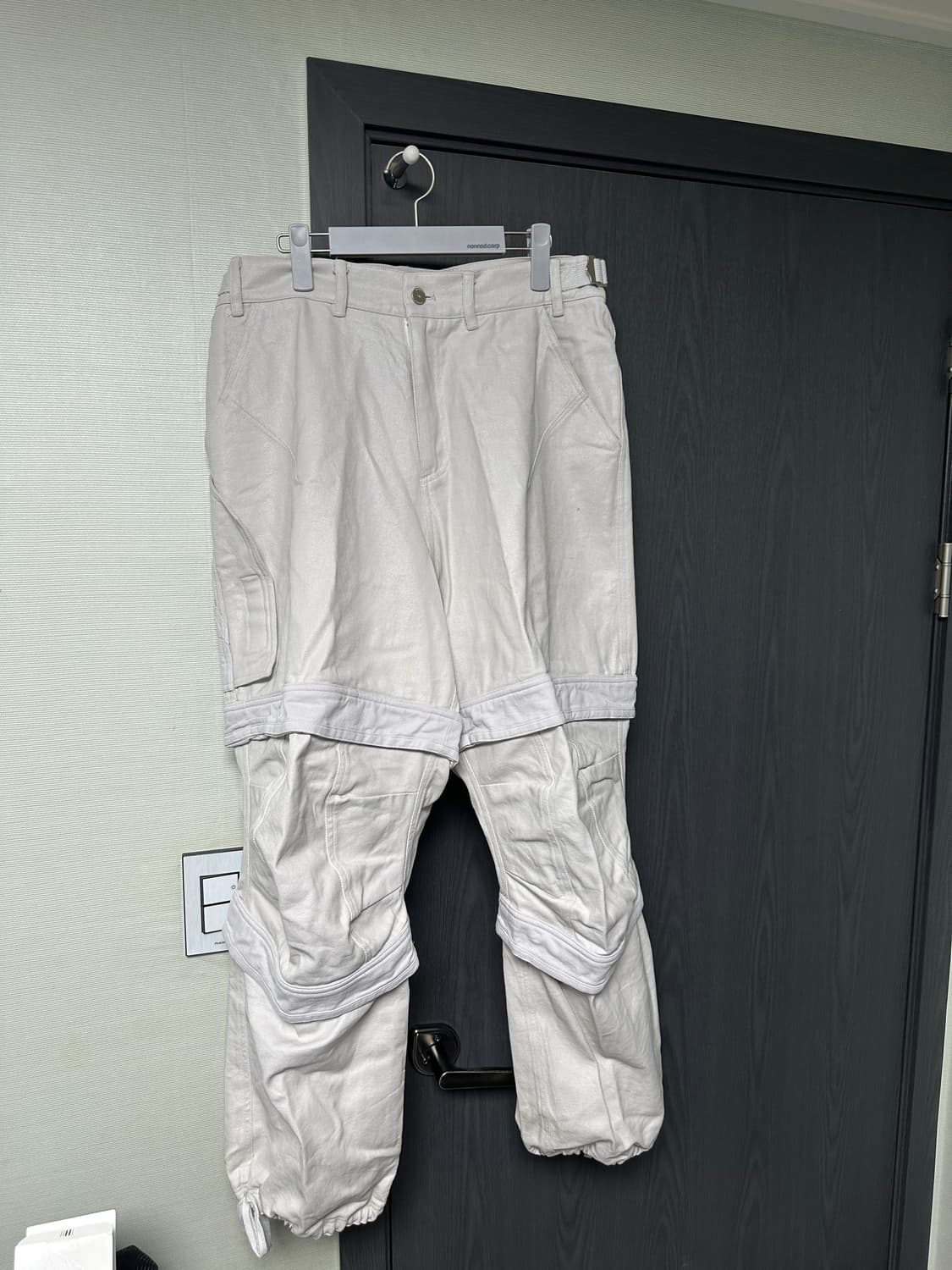 파아카이브 레이어드 워크 팬츠 화이트 3사이즈 상품이미지1