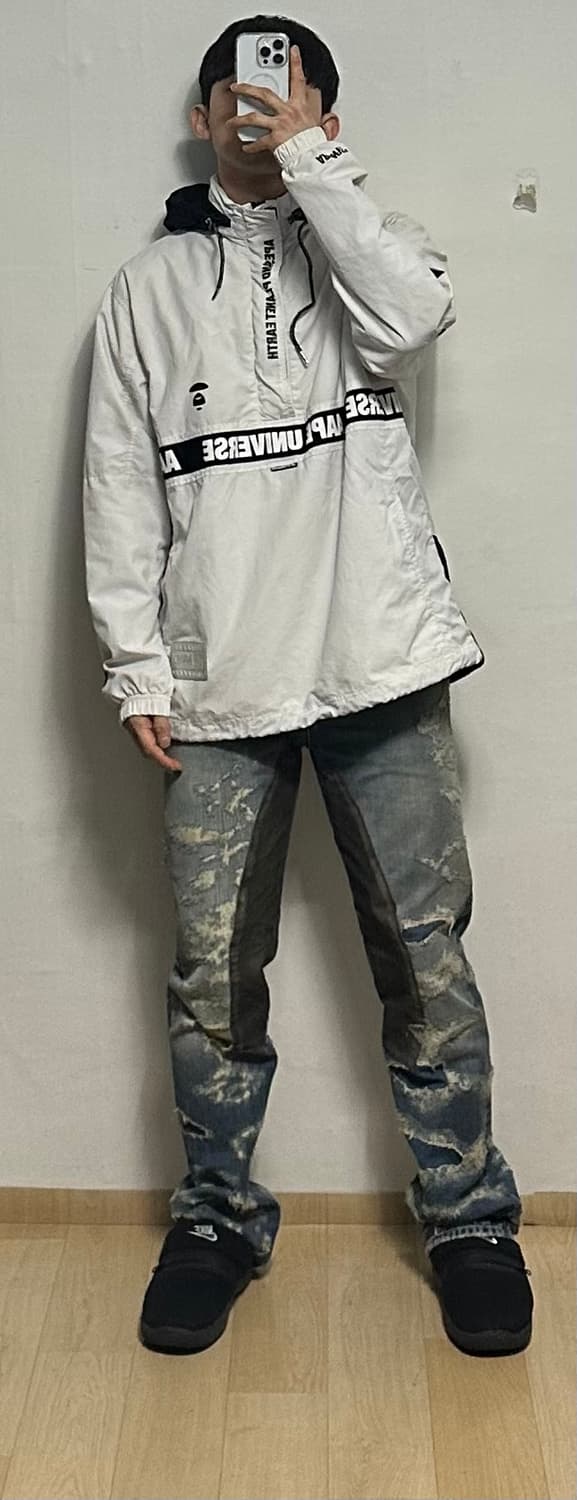 에이프 로고 아노락 자켓 상품이미지7