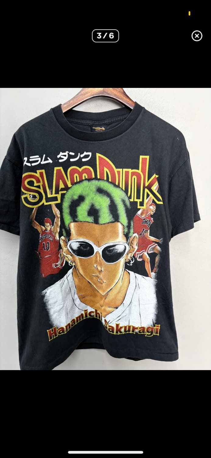 빈티지 슬램덩크 강백호 그래픽 반팔 H2529 상품이미지3