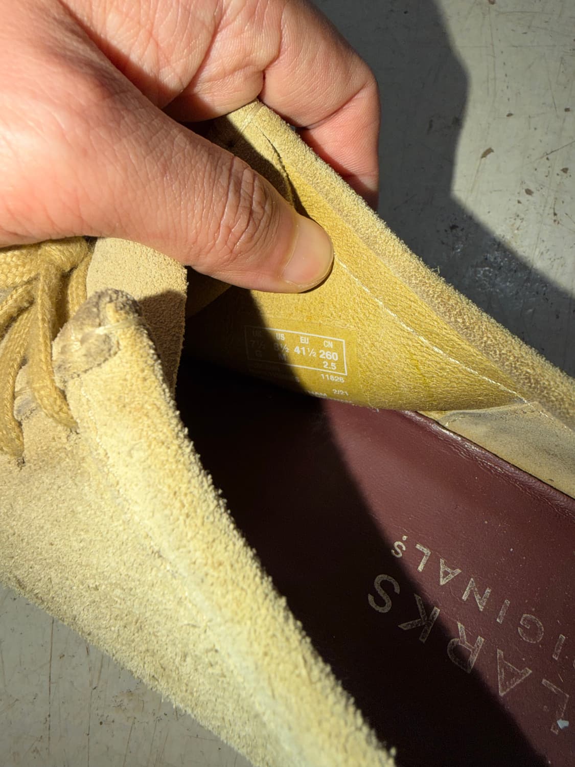 클락스 메이플 스웨이드 왈라비 상품이미지5