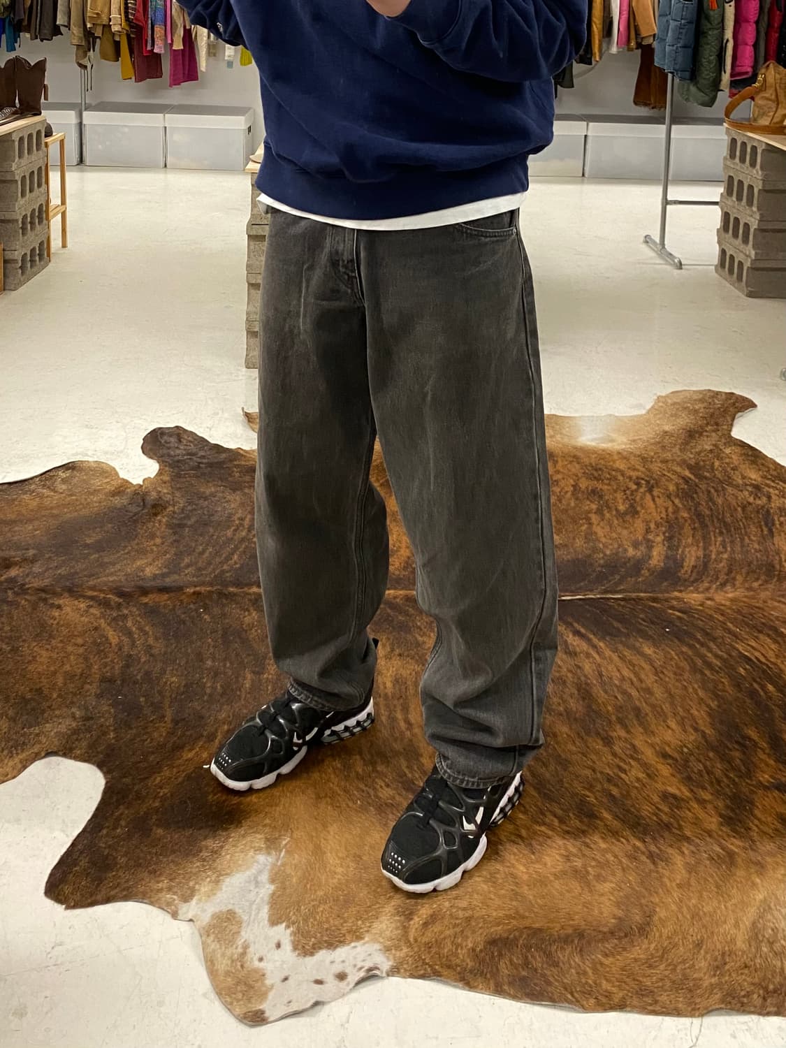 FREAK'S STORE beggy denim pants 흑청 배기 데님 상품이미지8