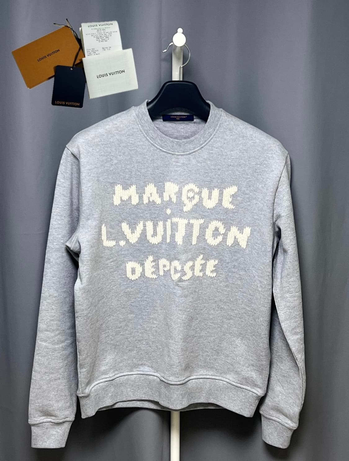 [정품] 신상 M(100) 루이비통 엠브로이더드 시그니처니트 1AIKCO 상품이미지1