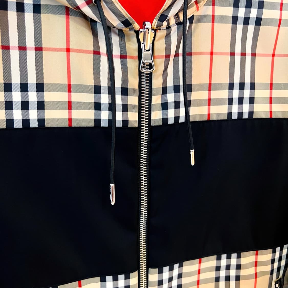 버버리 리버시블 체크 바람막이 자켓 상품이미지3