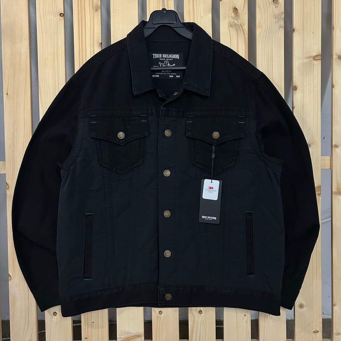 (XL) 트루릴리전 블랙 데님자켓 상품이미지1