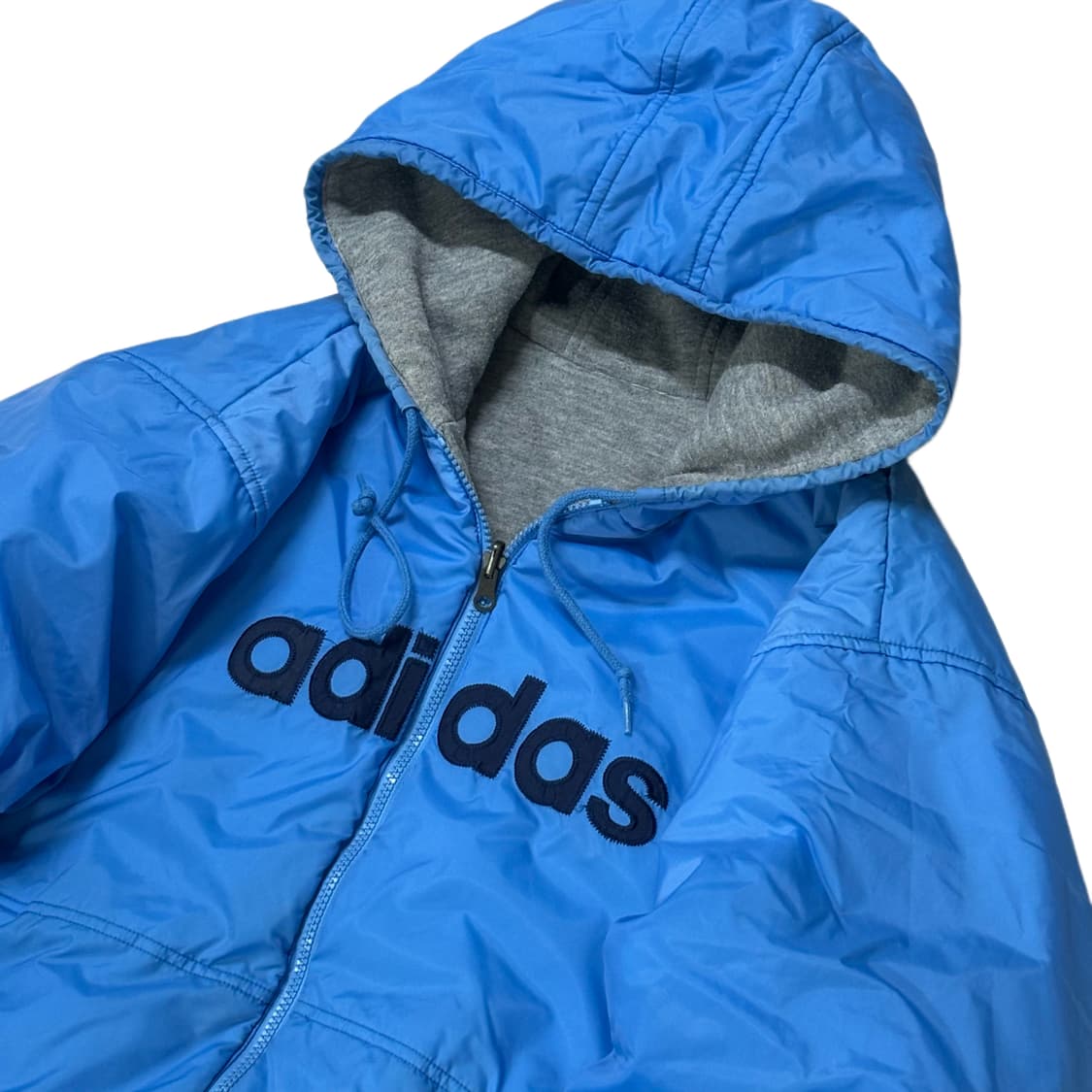 아디다스 리버서블 스펠아웃 백로고 누빔 점퍼 하늘색 상품이미지5