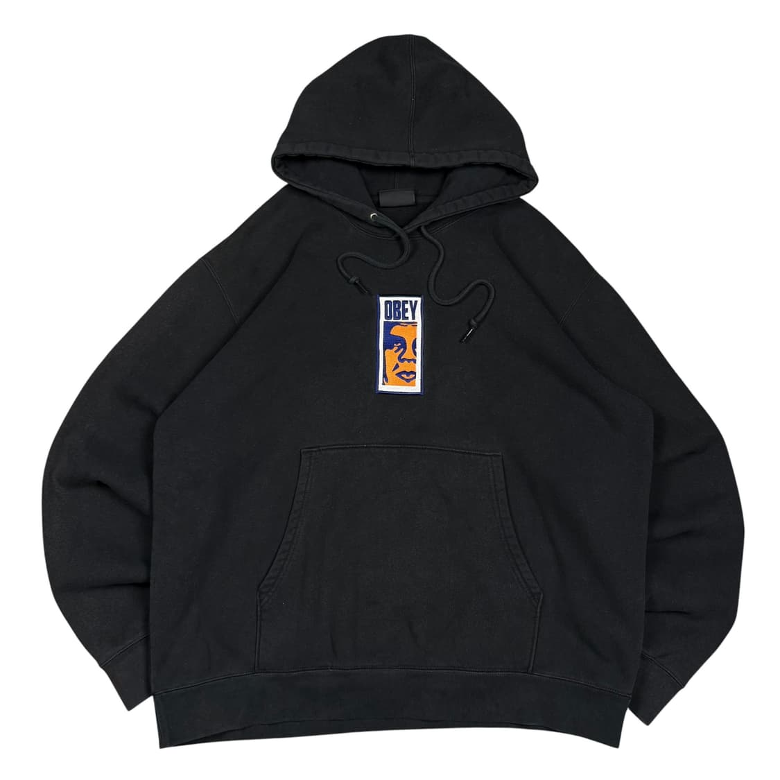 오베이 블랙컬러 후드티 상품이미지1