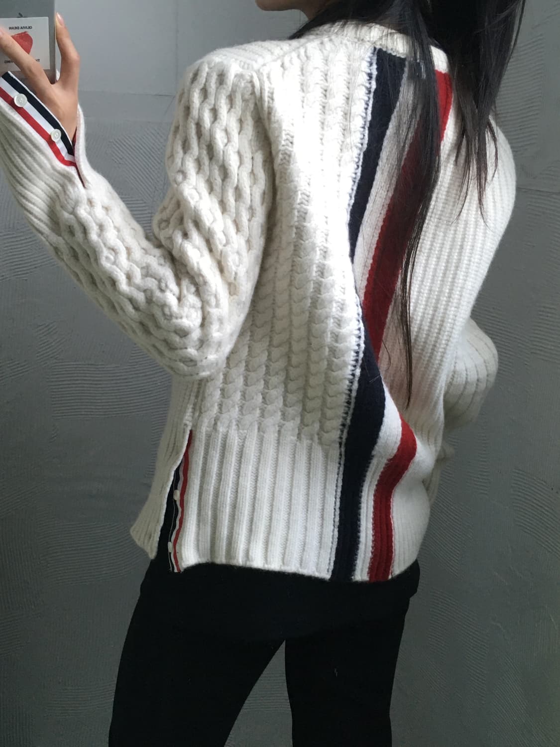 Thom Browne 톰브라운 아란 케이블 아이보리 울 니트 상품이미지2