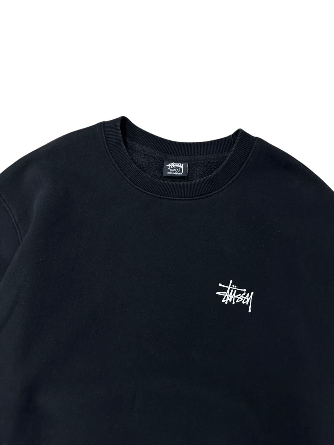Stussy 스투시 빅로고 맨투맨 스웻셔츠 블랙 (L) 상품이미지2