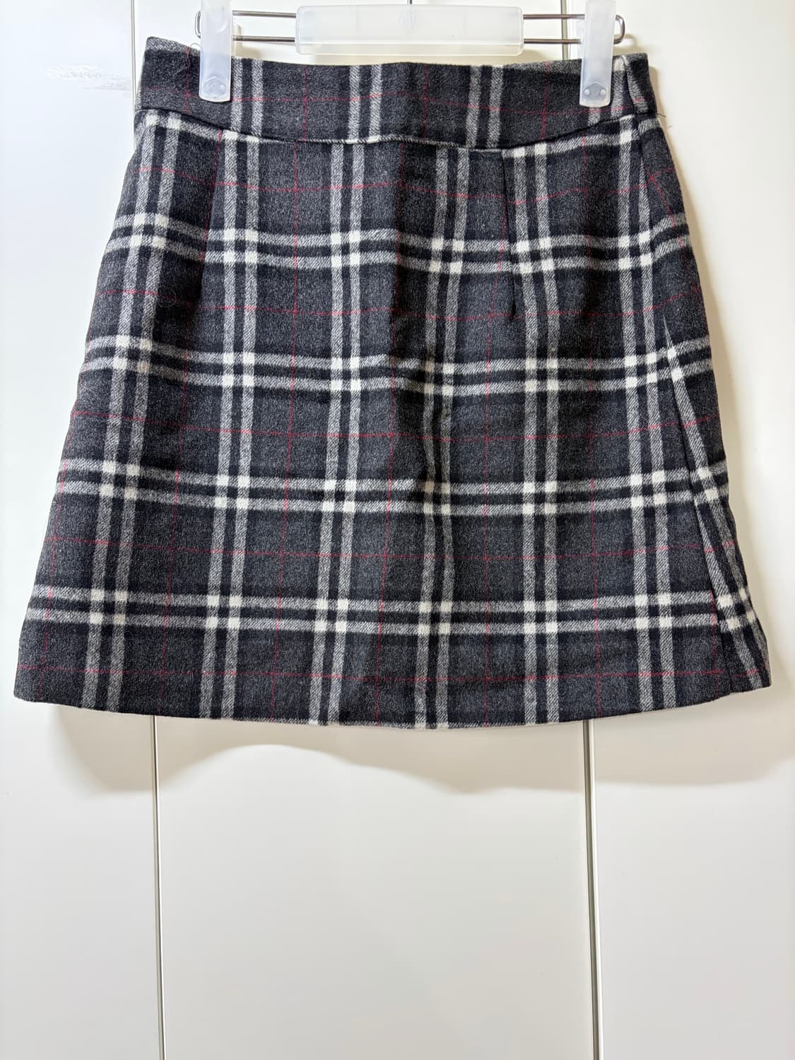 체크 모직 미니스커트 (새상품) 상품이미지2