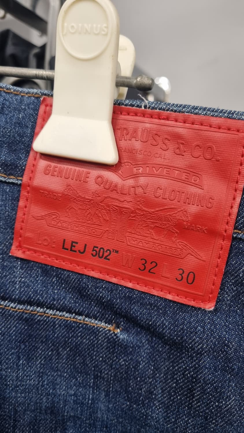 ((리바이스502 LEJ)) 커브드 데님팬츠 허리33~34(허리반품44) 상품이미지3