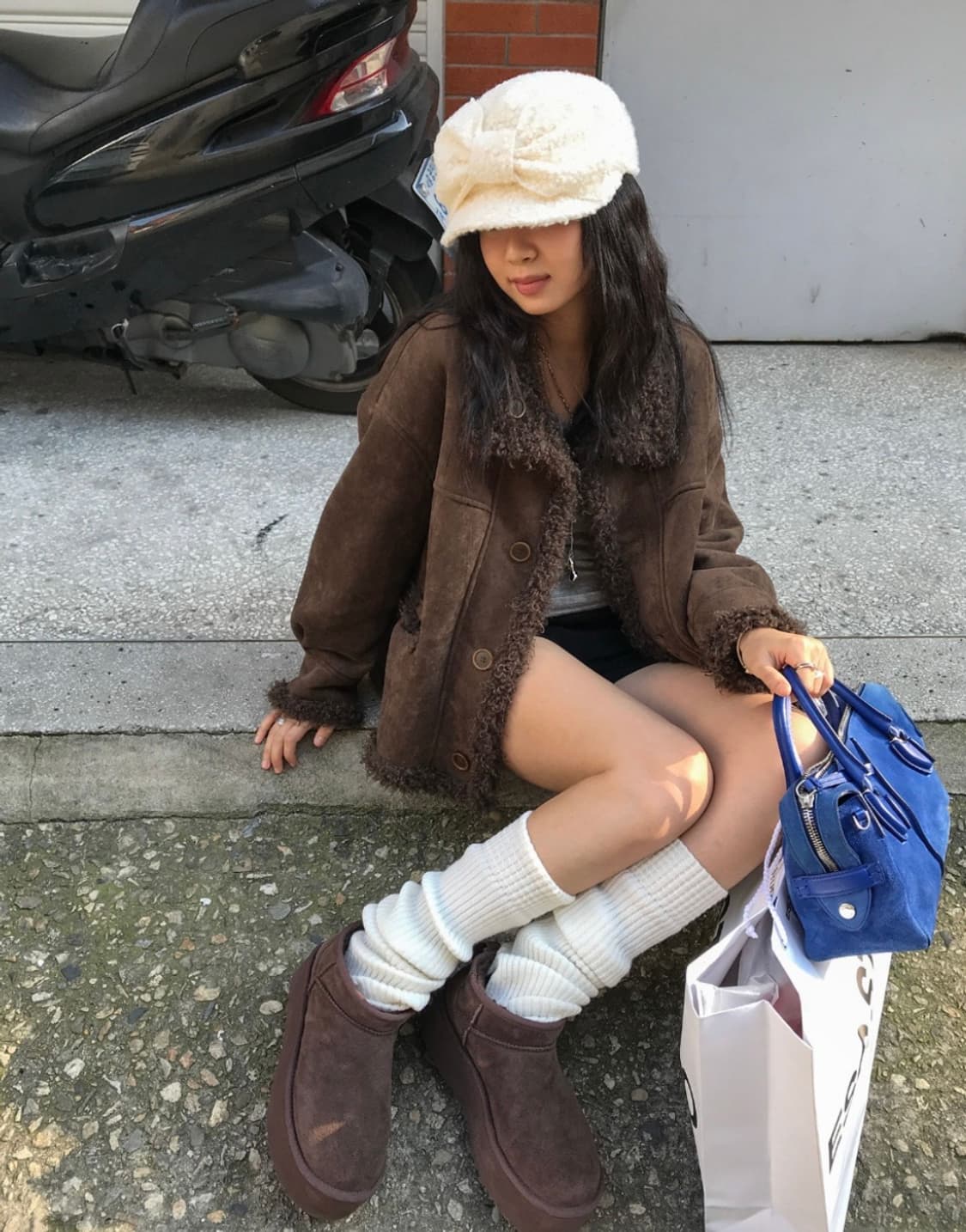 노어슨 베어 리버시블 무스탕자켓 상품이미지2