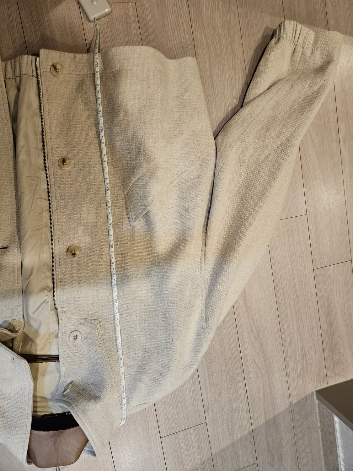 자라 린넨 하이넥자켓 L 105 상품이미지5