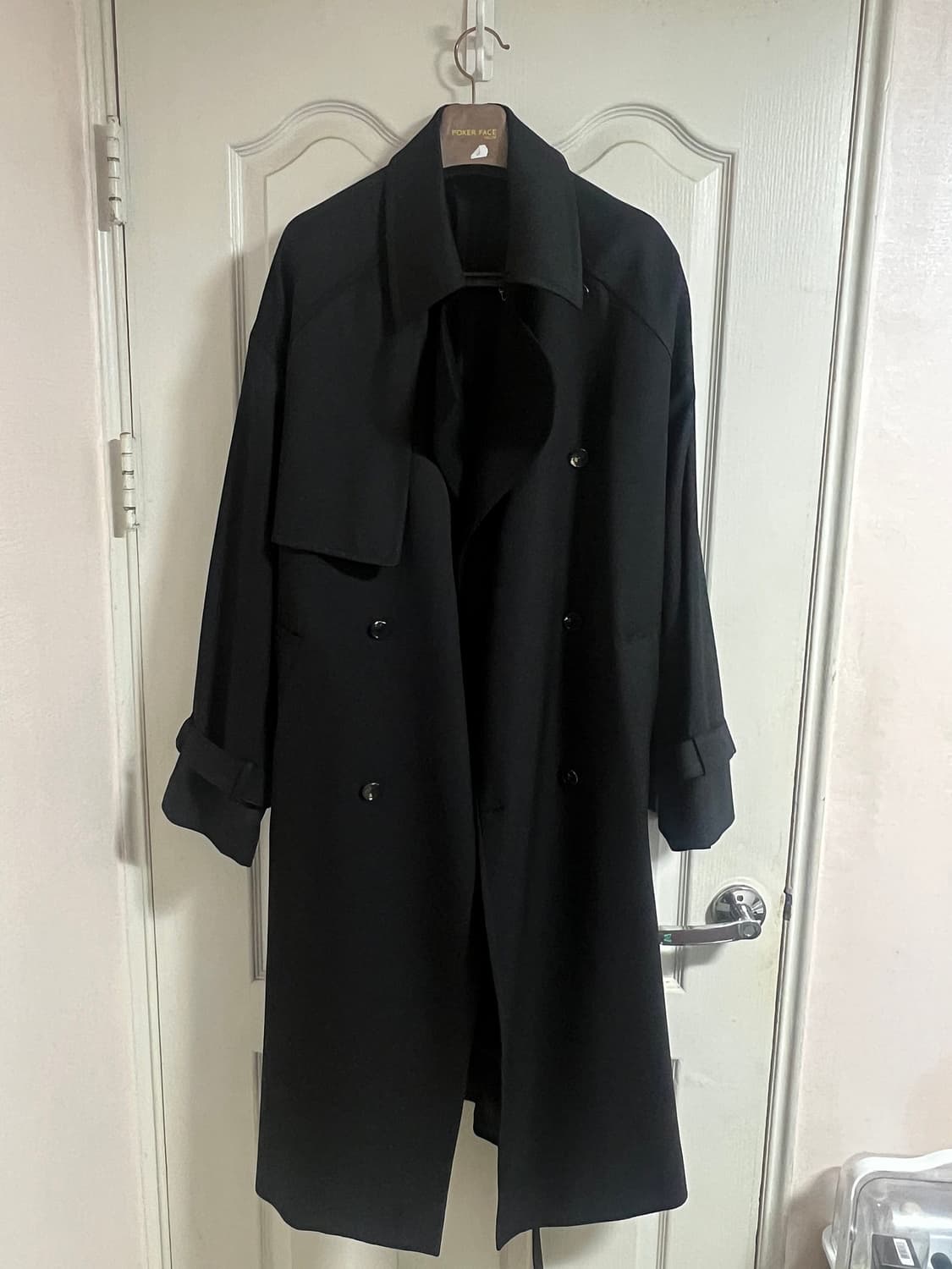 포커페이스 21 F/W 모피어스 트렌치 코트 블랙 46사이즈 상품이미지4