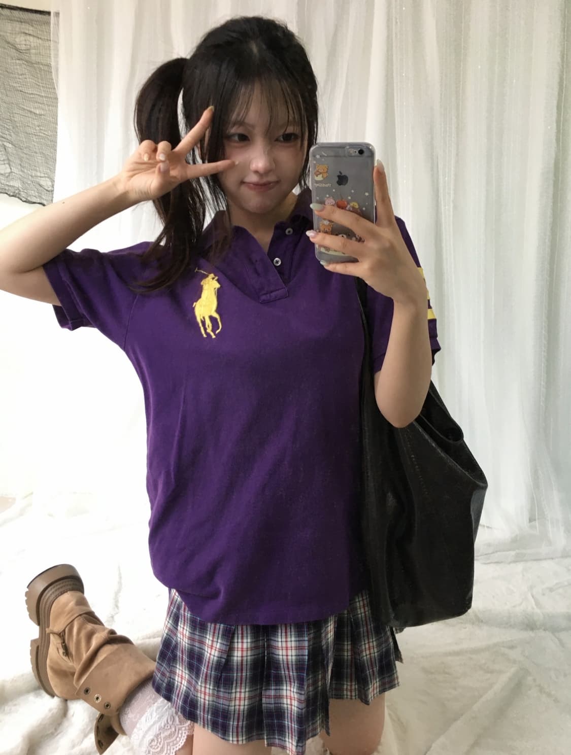 빈티지 폴로 빅포니 프레피 스쿨룩 코디세트 상품이미지1