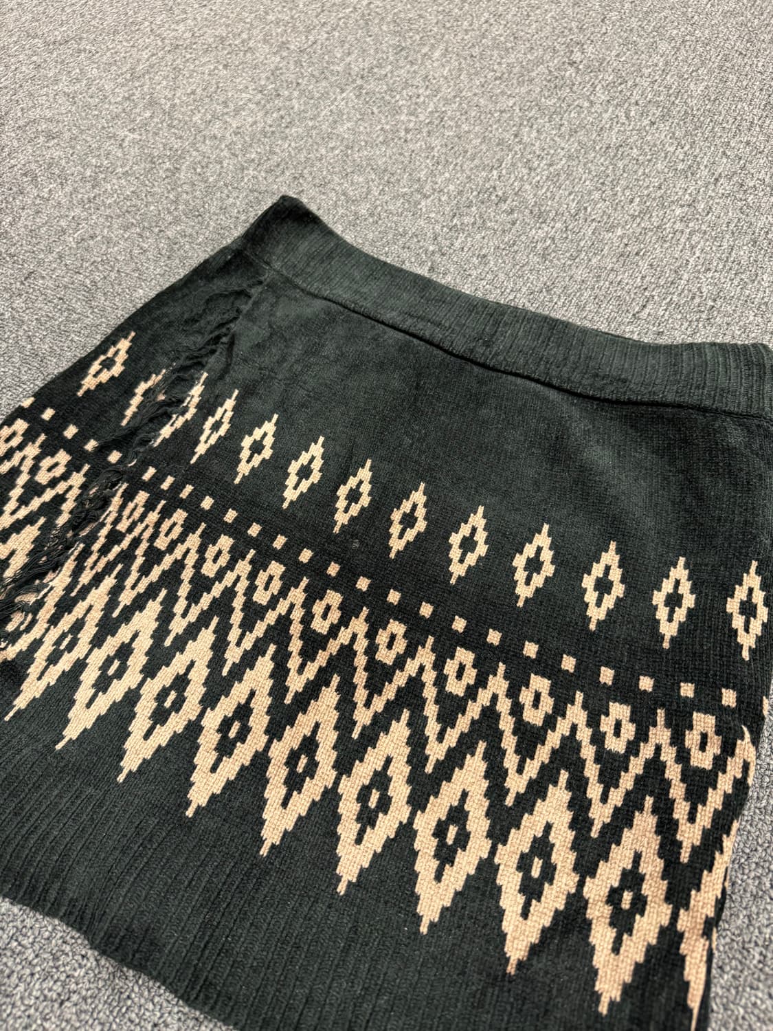 japanese vintage 패턴 니트 치마 상품이미지2