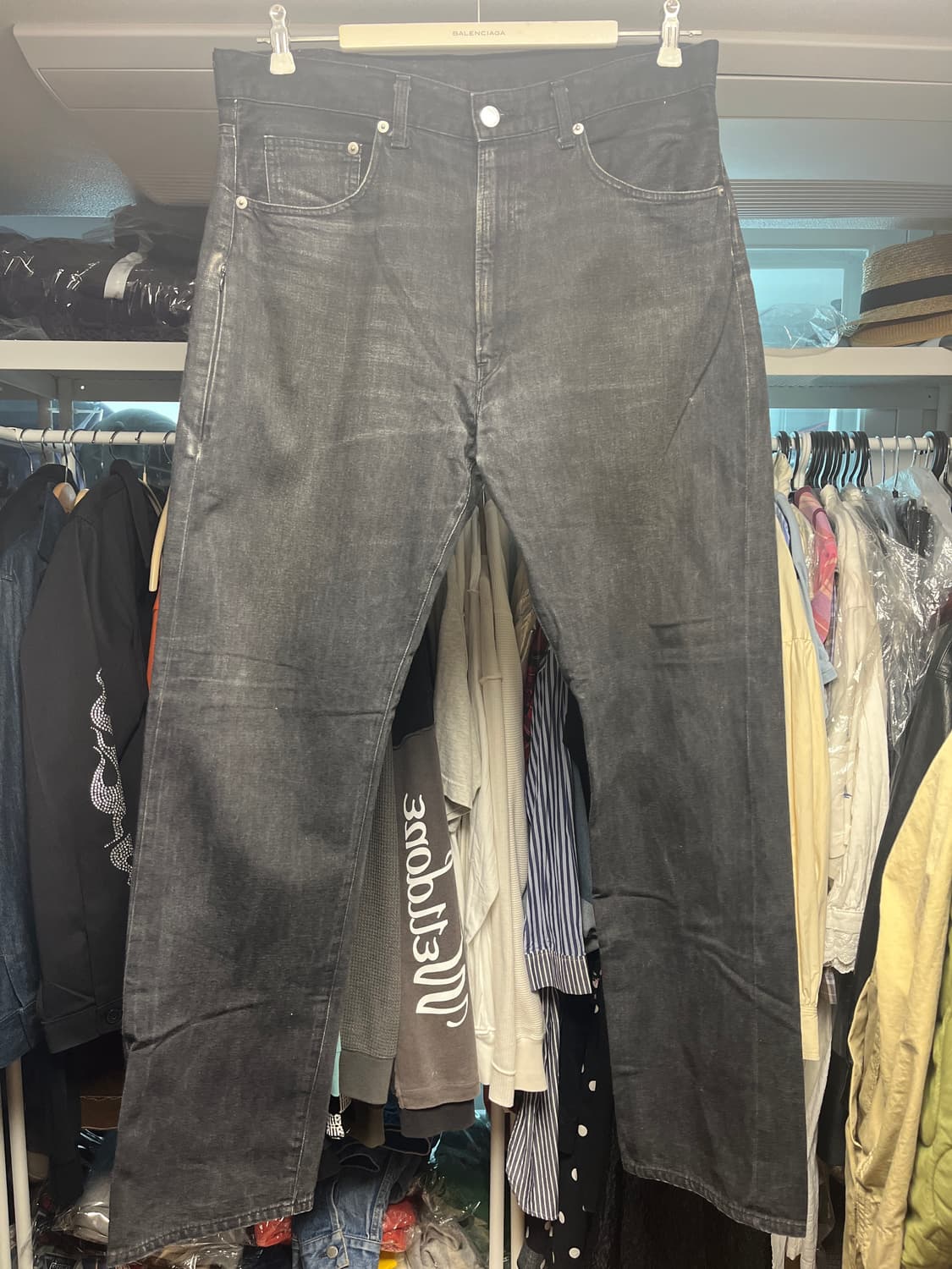 굿이너프 프라그먼트 흑청 데님 34 상품이미지3