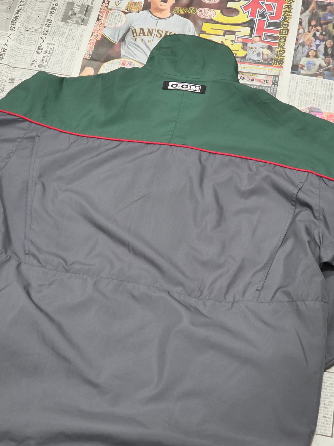 90's CCM 미네소타 와일드 윈드브레이커 L 상품이미지9