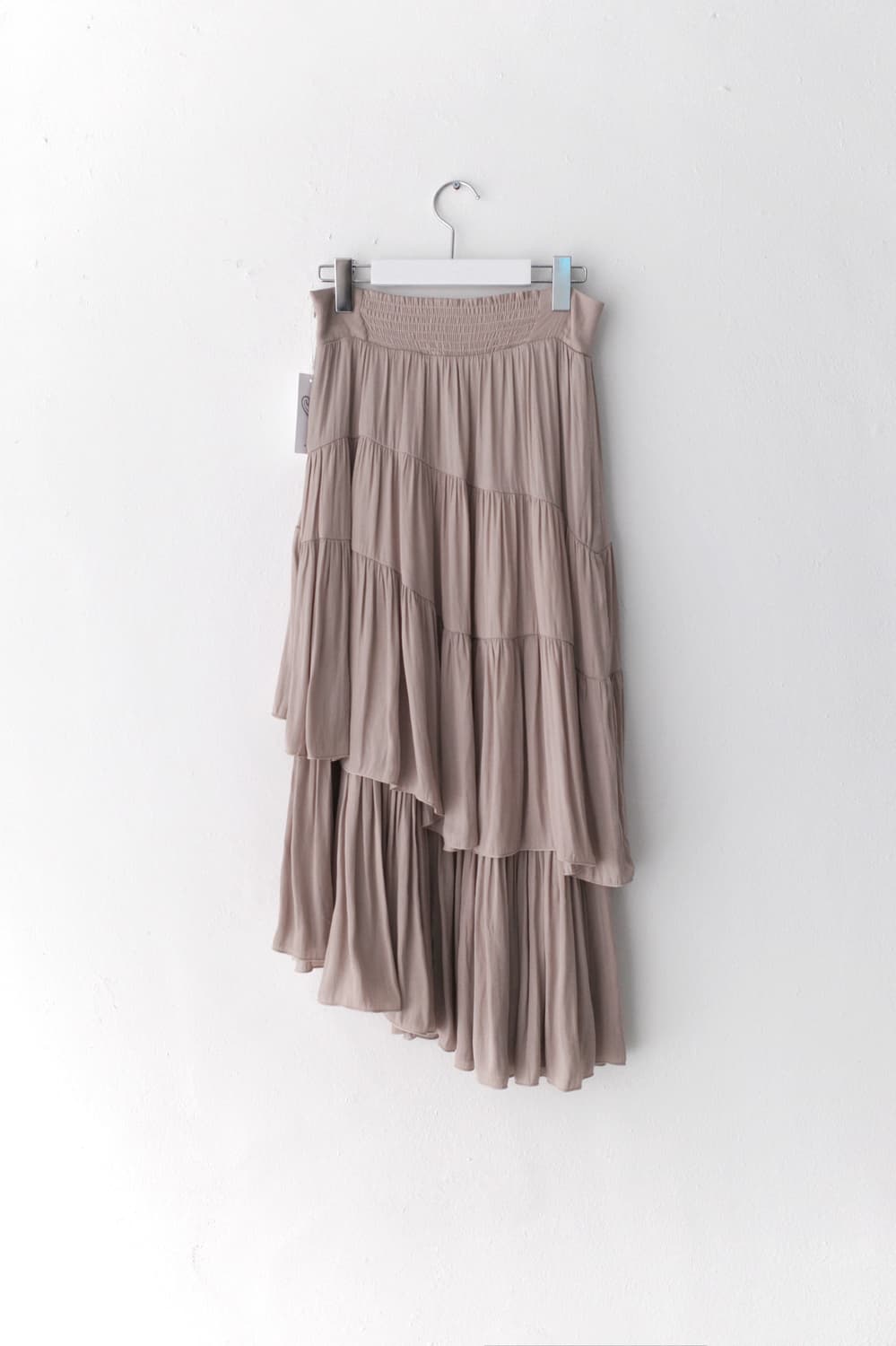 unbalanced shirring skirt  상품이미지2