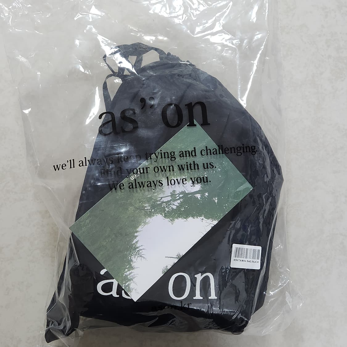 새상품) 애즈온 보니타 미니백 블랙 상품이미지2