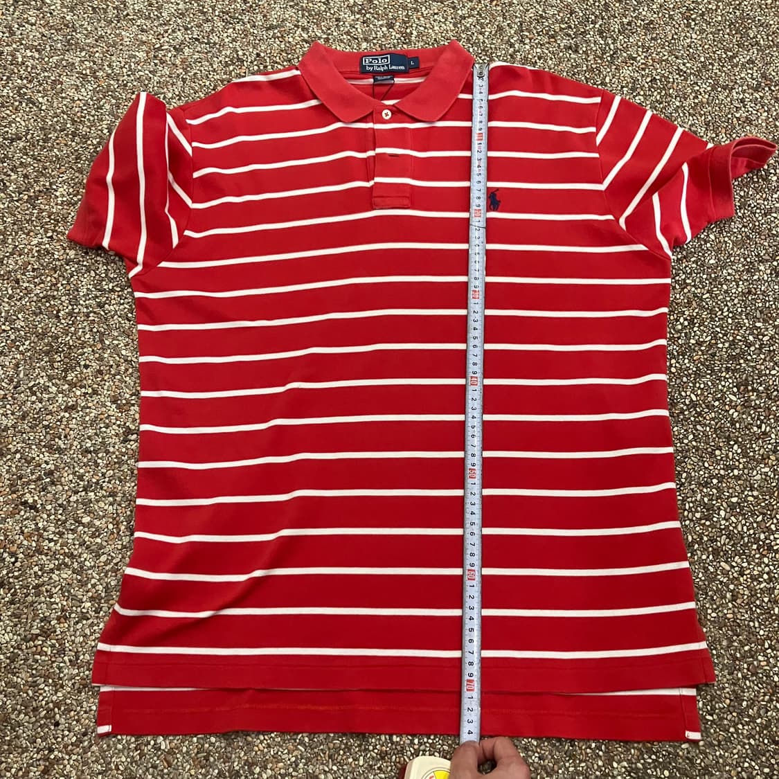 267 폴로 레드 스트라이프 반팔 카라티 pk 상품이미지6