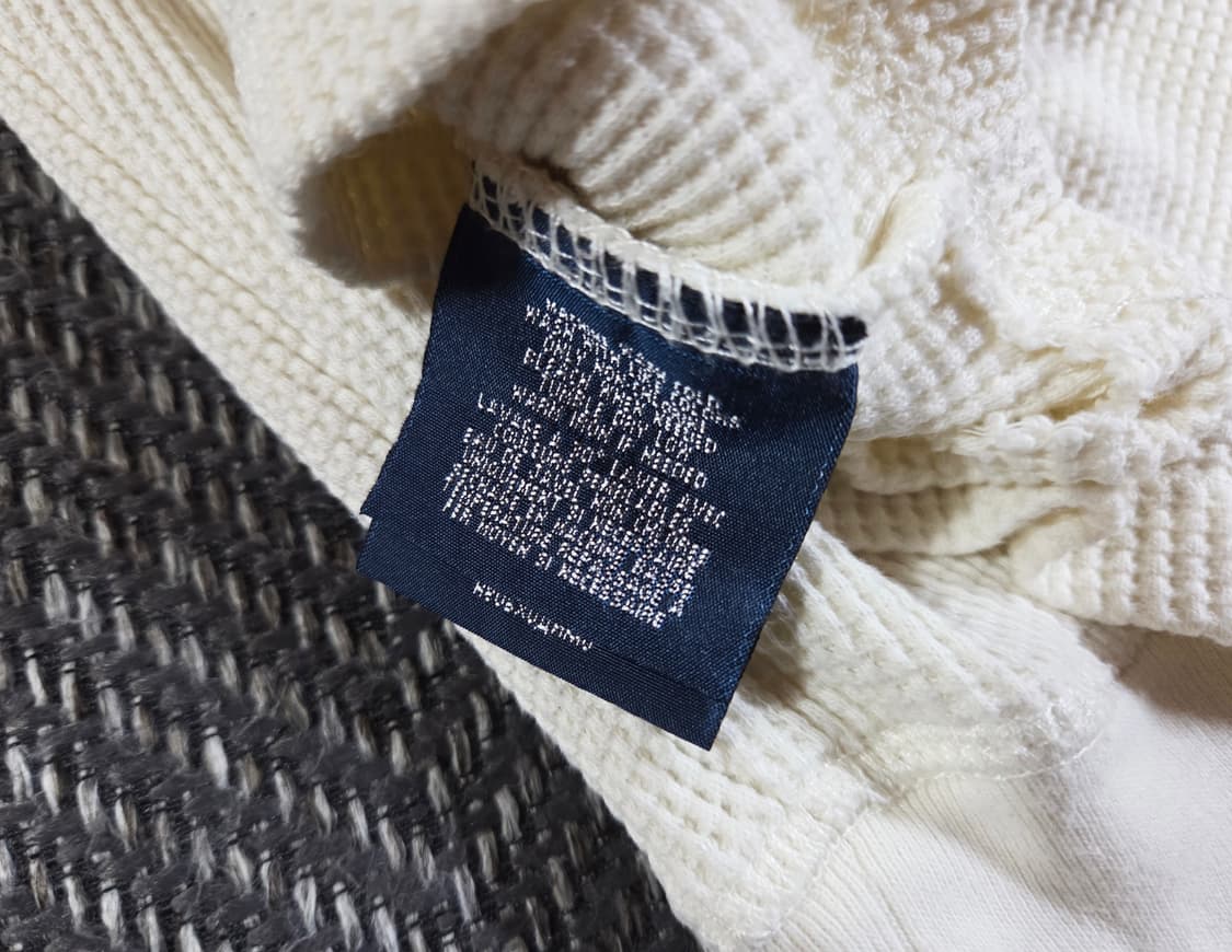 폴로 랄프로렌 희귀 RL&CO 라벨 와플 롱슬리브 상품이미지7