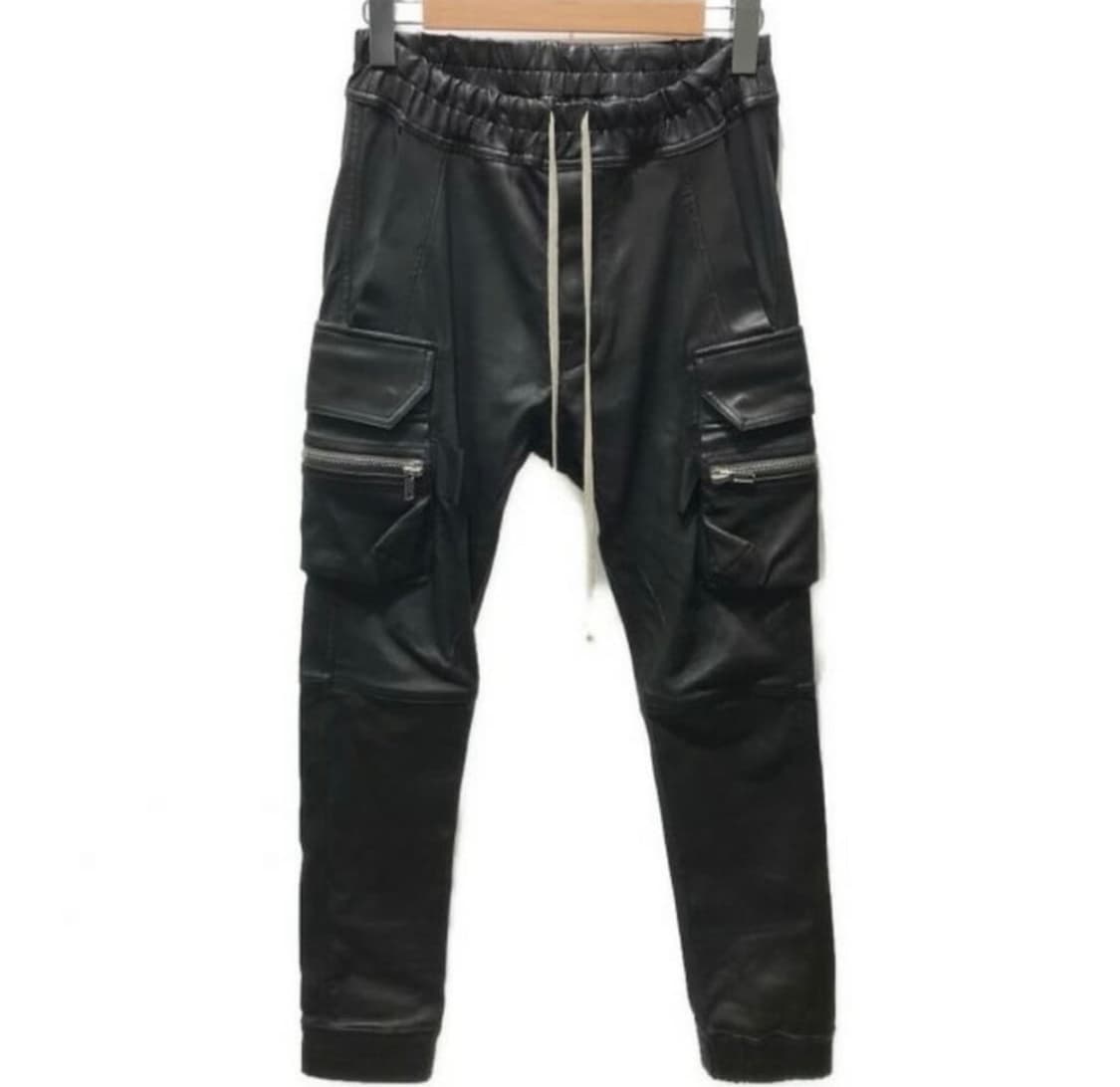 미품 rickowens mastodon cargoleather 팬츠 46 상품이미지2