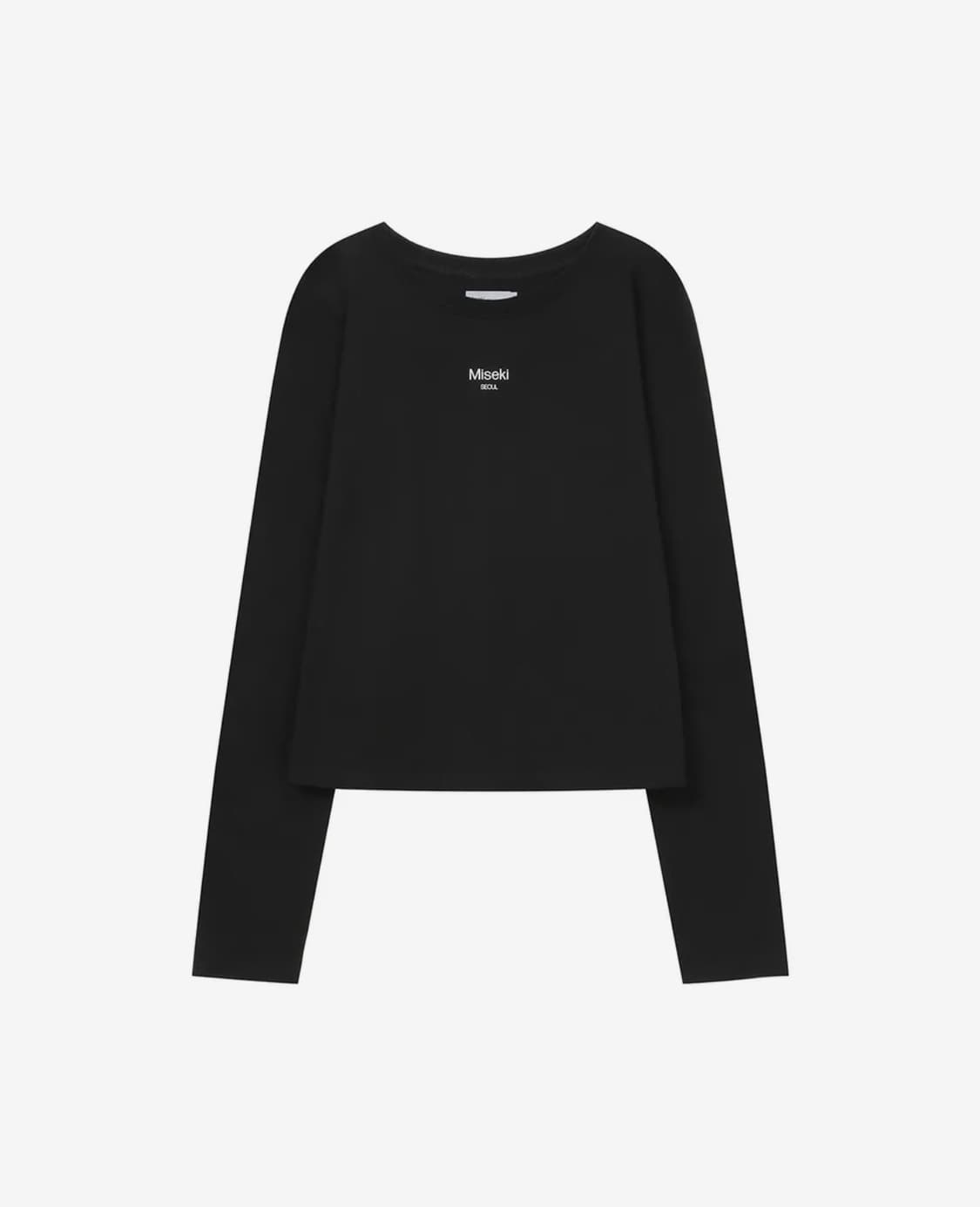 미세키 서울 Mini logo long sleeves Black 상품이미지1