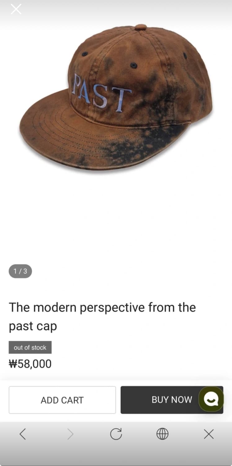 올리언스 스토어 PAST 캡 상품이미지1