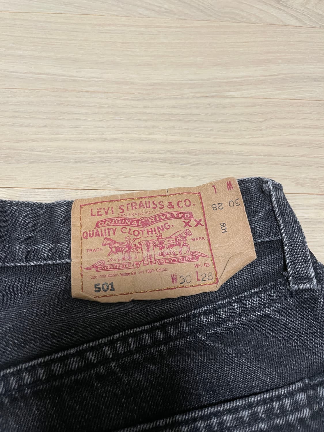 빈티지 리바이스 501 블랙 팝니다 상품이미지6
