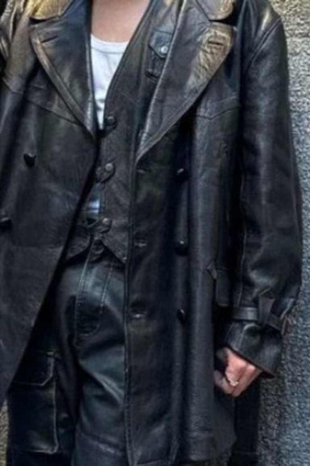 더반 인터메쪼 레더 피코트 상품이미지2