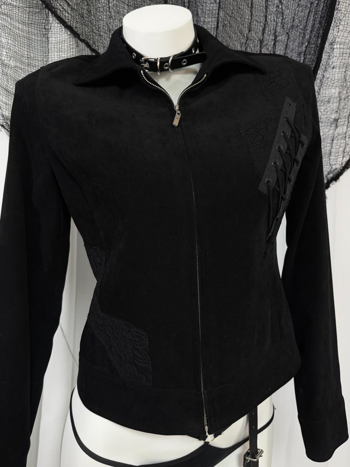 lace corset jacket, skirt set 상품이미지3